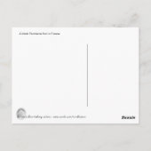 フランスの黒いペルシュロンの花 ポストカード (裏面)