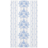 フランスの,みすぼらしいシック,ヴィンテージ,ブルー淡い色の,ホワイト,カウンティ テーブルクロス (正面)