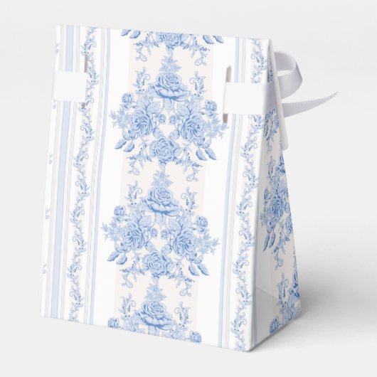 フランスの，みすぼらしいシック，ヴィンテージ，ブルー淡い色の，ホワイト，カウンティ フェイバーボックス (裏面サイド)