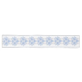 フランスの,みすぼらしいシック,ヴィンテージ,ブルー淡い色の,ホワイト,カウンティ ロングテーブルランナー (横)