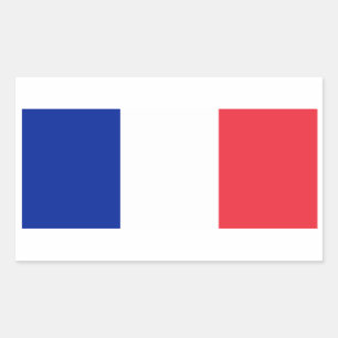 フランスの*フラグステッカー 長方形シール