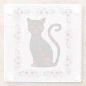 フランスの：ボンソイレガラスコースター ガラスコースター (裏面)