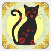 フランスの:ボンヌソイレ四角ステッカー スクエアシール (正面)