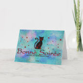 フランスの：ボン式グリーティングカード カード (裏面)