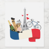 フランスの ワインラベル (シングルラベル)