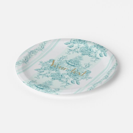 フランスの,ヴィンテージ,みすぼらしいシック,パタービクトリアンン,ターク ペーパープレート (アングル)