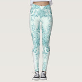 フランスの,ヴィンテージ，みすぼらしいシック，パタービクトリアンン，ターク レギンス (正面)