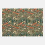 フランスの,ヴィンテージ,新しいインスパイア野花 ラッピングペーパーシート (正面2)