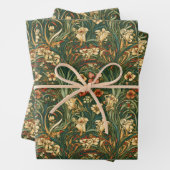 フランスの,ヴィンテージ,新しいインスパイア野花 ラッピングペーパーシート (インサイチュ)