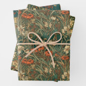 フランスの,ヴィンテージ,新しいインスパイア野花 ラッピングペーパーシート (インサイチュ)