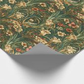 フランスの,ヴィンテージ,新しいインスパイア野花 ラッピングペーパー (角)
