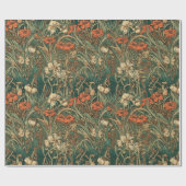 フランスの,ヴィンテージ,新しいインスパイア野花 ラッピングペーパー (フラット)