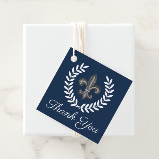 フランスの（紋章の）フラ・ダ・リとローレル |ありがとうございます フェイバータグ (インサイチュ)