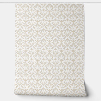 フランスの（紋章の）フラ・ダ・リパターエレガントンヴィンテージベージュ 壁紙