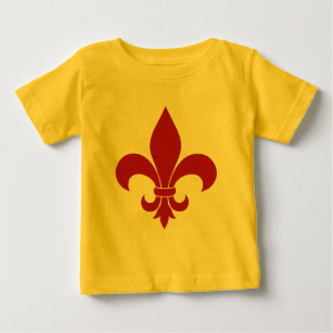フランスの（紋章の）フラ・ダ・リ模様 ベビーTシャツ