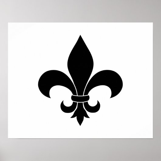 フランスの（紋章の）フラ・ダ・リ模様 ポスター (正面)