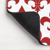 フランスの（紋章の）フラ・ダ・リ模様 マウスパッド (コーナー)