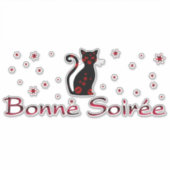 フランスの:Bonne Soireeステッカー シール (正面)