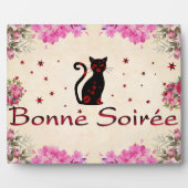 フランスの:Bonne Soireeプラーク フォトプラーク (正面)