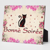 フランスの:Bonne Soireeプラーク フォトプラーク (側面)