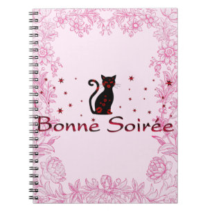 フランスの:Bonne Soiree Notebook ノートブック