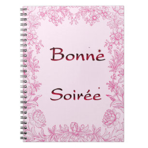 フランスの:Bonne Soiree Notebook ノートブック