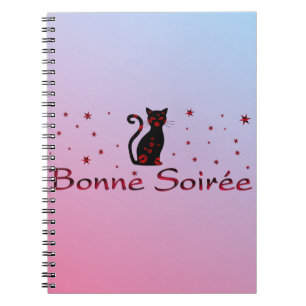 フランスの:Bonne Soiree Notebook ノートブック