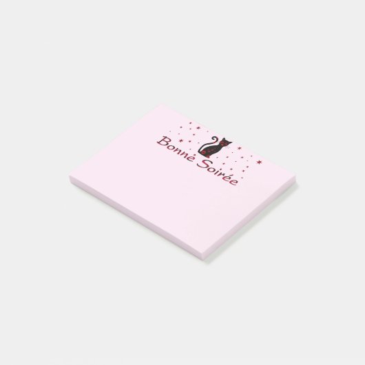 フランスの:Bonne Soiree Post-It Notes ポストイット (アングル)