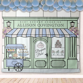 フランスの, Boy Baby Shower Photobooth Backdrop タペストリー