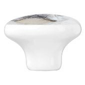 フランスの Bulldog (Cream/White)'絵画 – ドッグアート セラミックノブ (側面)