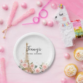 フランスの / Parisテーマパーティ紙プレート ペーパープレート (パーティー)