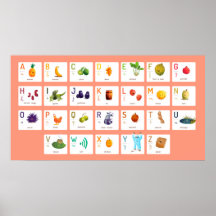 フランスのabcポスターpink edition