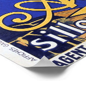 フランスのAD ALCYON BICYCLEヴィンテージサイクルポスターアート ポスター (角)