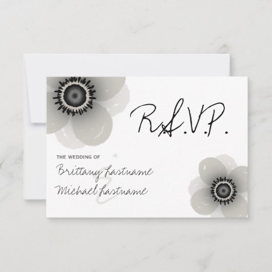フランスのAnemone Wedding RSVP (正面)