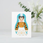 フランスのBigoudene Matryokaはがき ポストカード (スタンド正面)