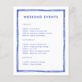 フランスのBlue Welcome Letterタイムラインの日程 (裏面)