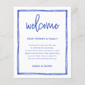 フランスのBlue Welcome Letterタイムラインの日程 (正面)