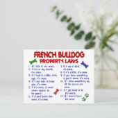 フランスのBULLDOG財産法2 ポストカード (スタンド正面)