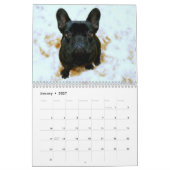 フランスのBulldog Calendar 2023写真の追加 カレンダー (1月 2027)