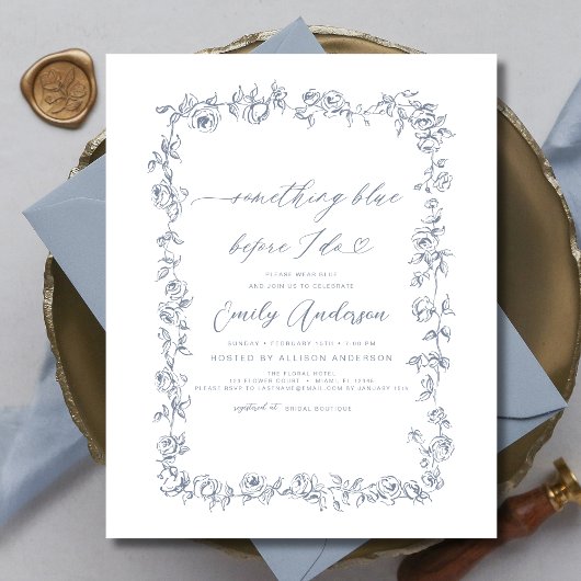 フランスのChinoiserie Something Blueブライダルシャワー