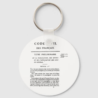 フランスのCivil Code Keychain キーホルダー