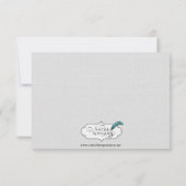 フランスのDeco Frame Poshの応答結婚カード 出欠カード (裏面)