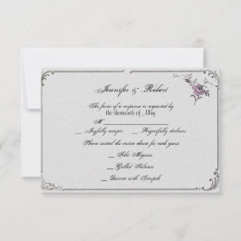 フランスのDeco Frame Poshの応答結婚カード 出欠カード