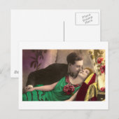 フランスのFlirt – ロマンチックヴィンテージ ポストカード (正面/裏面)