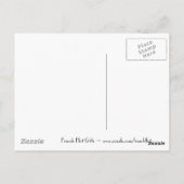 フランスのFlirt – ロマンチックヴィンテージ ポストカード (裏面)