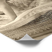 フランスのFlirt -ヴィンテージピンナップ女の子 ポスター (角)