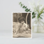 フランスのFlirt -ヴィンテージピンナップ ポストカード (スタンド正面)