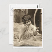 フランスのFlirt -ヴィンテージピンナップ ポストカード (正面/裏面)