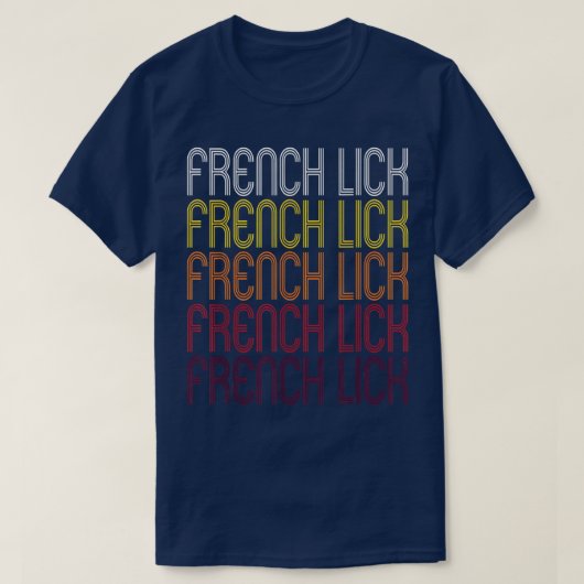 フランスのINDIANAヴィンテージスタイル Tシャツ (デザイン正面)