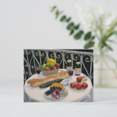 フランスのLe Creuse地域のおいしいピクニックアイテム ポストカード (スタンド正面)